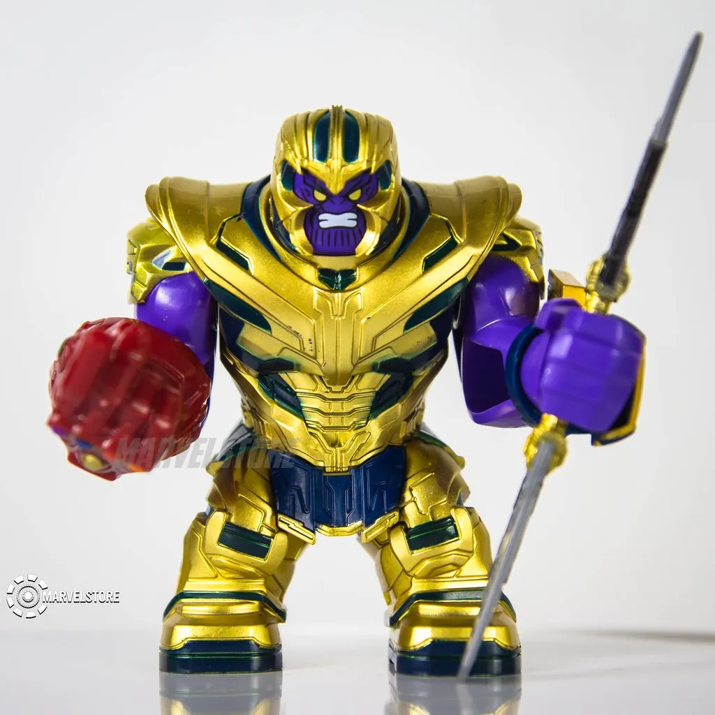 Lego Thanos Minifigure With Gauntlet And Infinity Stones From Infinity