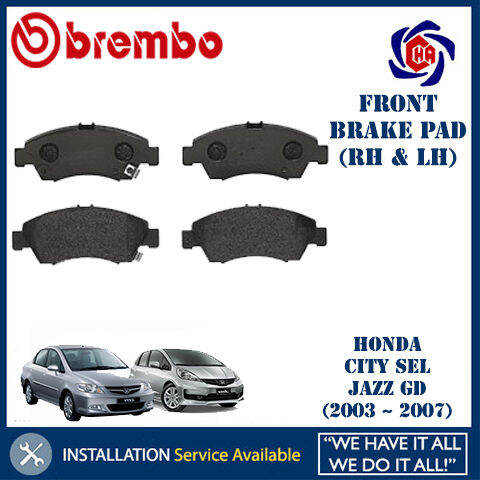 Brembo Front Brake Pad Honda Civic SO4 SR4 City SEL Jazz SAA P28024S