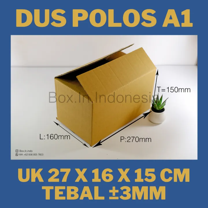 Pcs Kardus Baru X X Cm Box Dus Coklat Packing Polos Kerdus