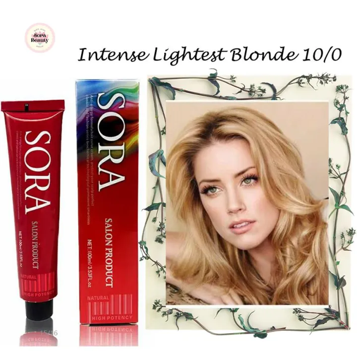 Sora Hair Dye Color In Intense Lightest Blonde Lazada Ph