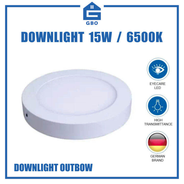 Lampu 15WATT DOWNLIGHT OUTBOW LAMPU PLAFON Megaman DOWNLIGHT Bulat