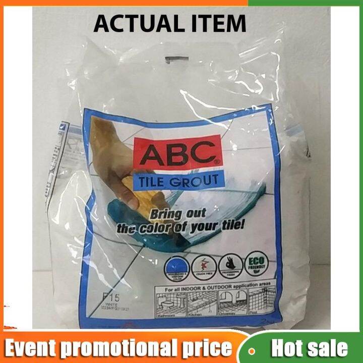 ABC TILE GROUT F15 WHITE 2 KILOS Lazada PH