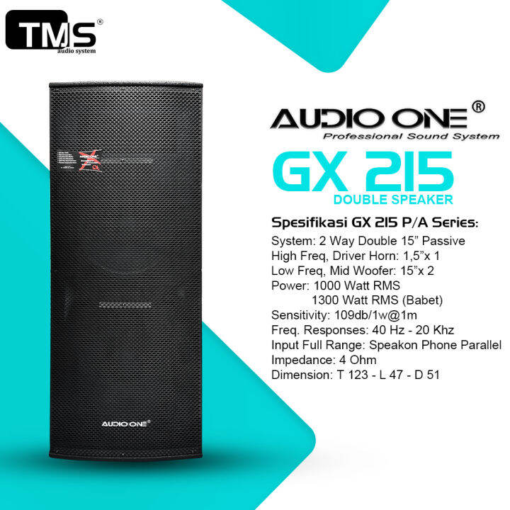 Pcs Audio One Fullrange Passive Active Gx Speaker Lapangan Audio