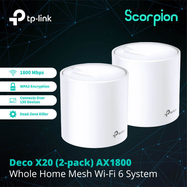 Tp Link Deco X Pack Ax Whole Home Mesh Wi Fi System Lazada