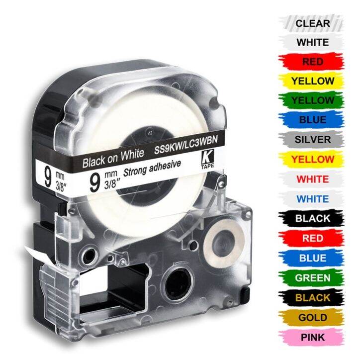 Pc Mm Ss Kw Lc Wbn Label Tapes Compatible Epson Kingjim Label