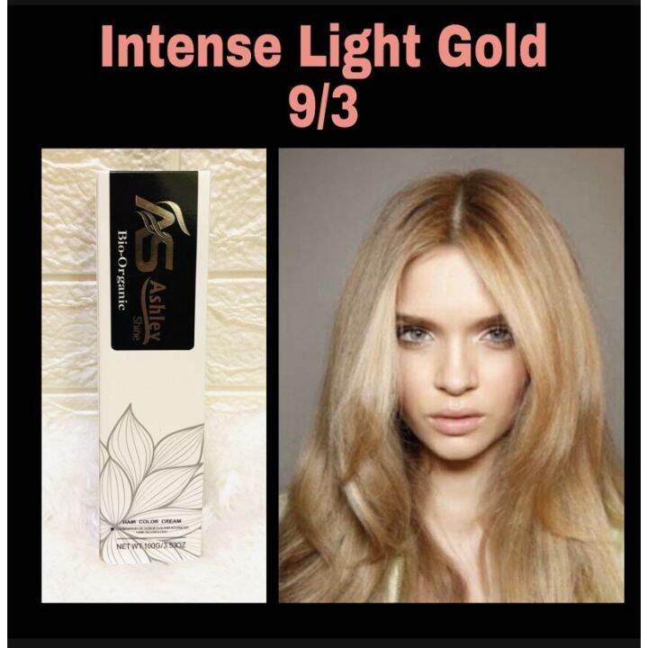 Ashley Shine Bio Organic Haircolor 9 3 Intense Lightest Gold Blonde