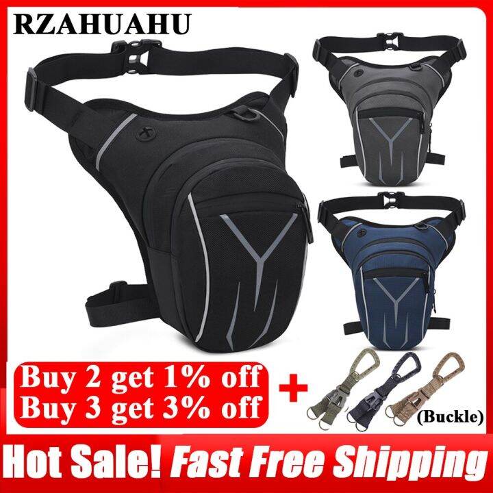 Rzahuahu Waterproof Drop Waist Leg Bag Thigh Belt Hip Bum Motorcycle