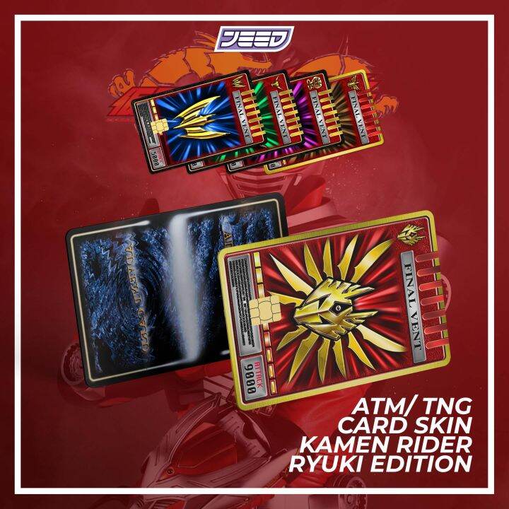 Kamen Rider Ryuki Atm Bank Debit Credit Card Touch N Go Sticker