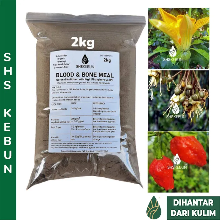 Blood And Bone Meal Baja Bunga Organic Fertiliser Kg Baja Organik Npk