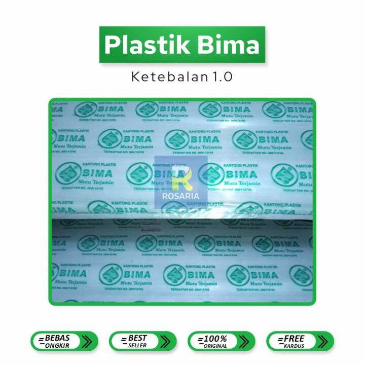 Plastik Kaca BIMA Tebal Lembaran Bening Bungkus Jajan Souvenir 10x18