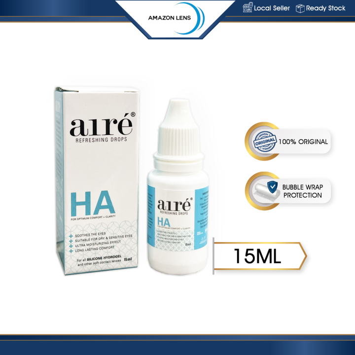 Aire Refreshing Eye Drops With HA 15ML Antiseptics Disinfectants