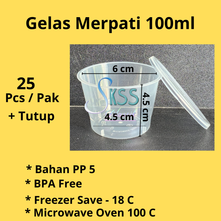 Cup Puding Merpati Ml Isi Pcs Gelas Pudding Jelly Slime Ice