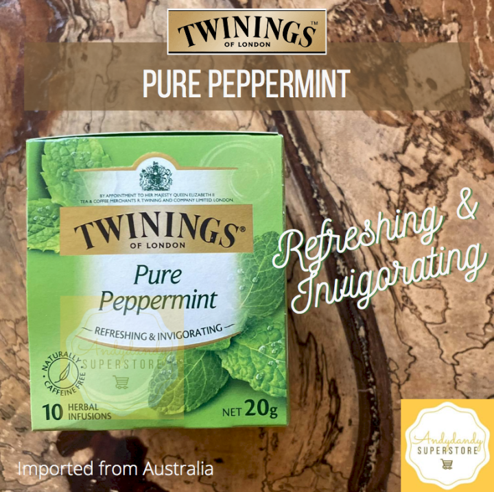 TWININGS OF LONDON PURE PEPPERMINT TEA BAGS 10S Lazada PH