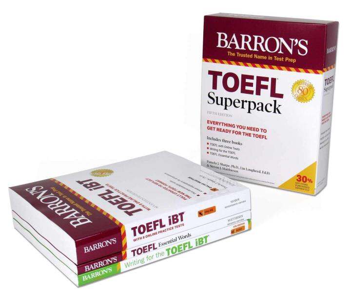 BARRON S TOEFL IBT SUPERPACK 5TH ED Lazada Co Th