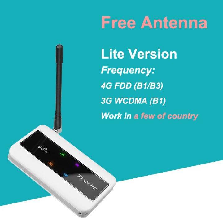 Tianjie Mini Hotspot 4G Lte Broadband Mobile Wifi Modem 150Mbps Data