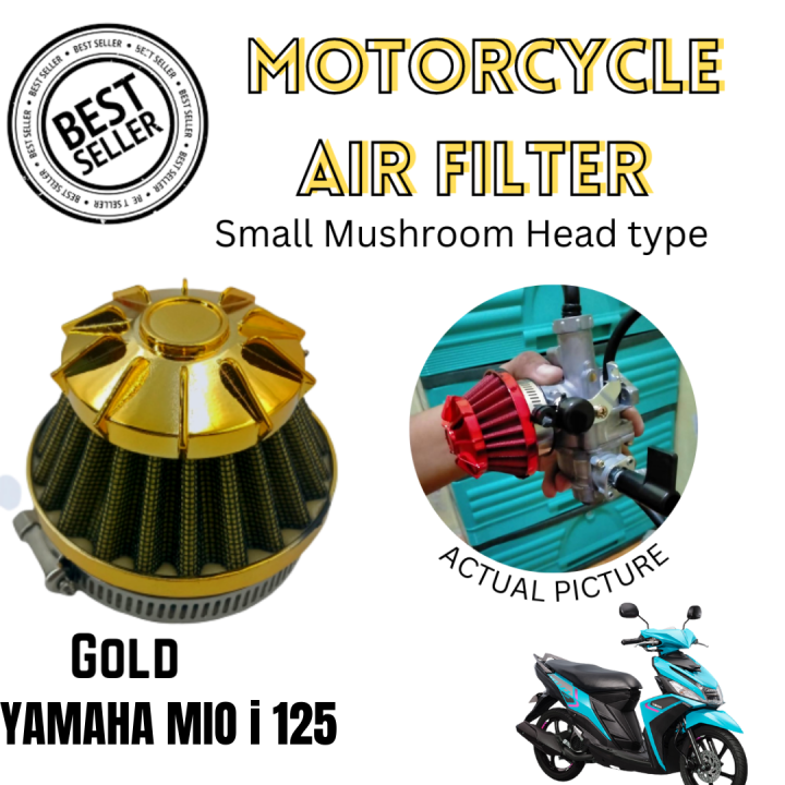 Motorcyle Air Filter For Yamaha Mio I Gold Small Mushroom Head