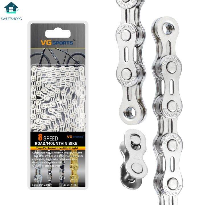 Rantai Sepeda Speed Bicycle Chain VG Sports 8 9 Half Hollow Aksesoris