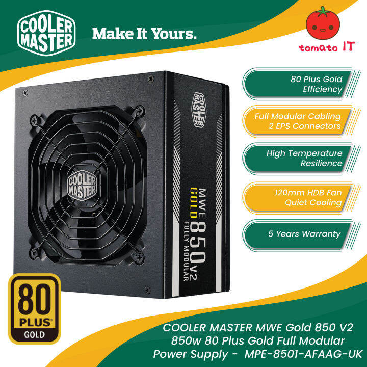 COOLER MASTER MWE Gold 850 V2 850w 80 Plus Gold Full Modular Power