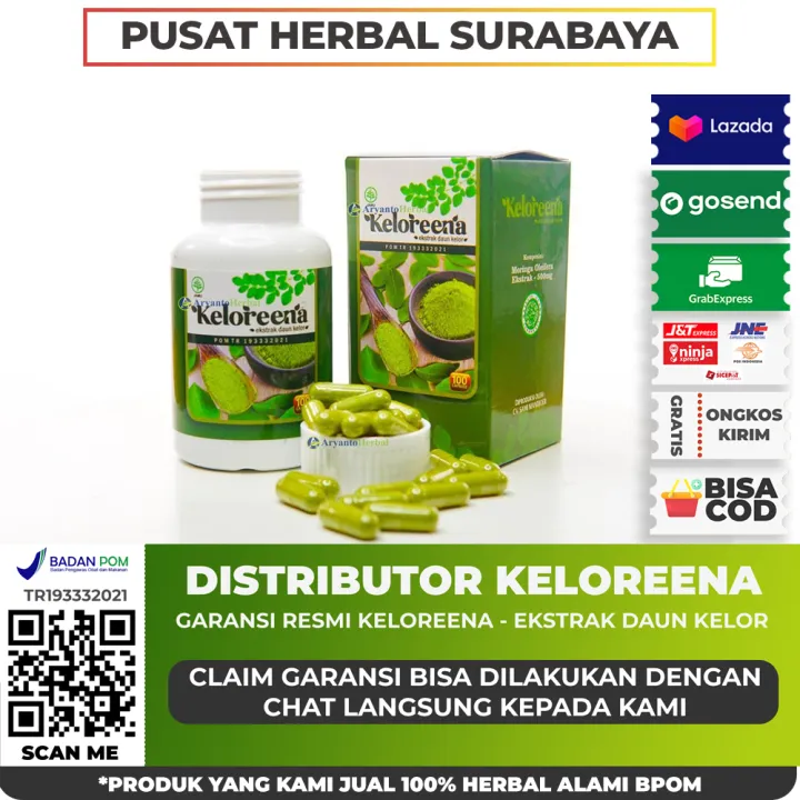 Keloreena Ekstrak Daun Kelor ASLI ORIGINAL Surabaya Lazada Indonesia