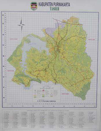 Peta Kabupaten Purwakarta Lipat Mp Ap Lazada Indonesia