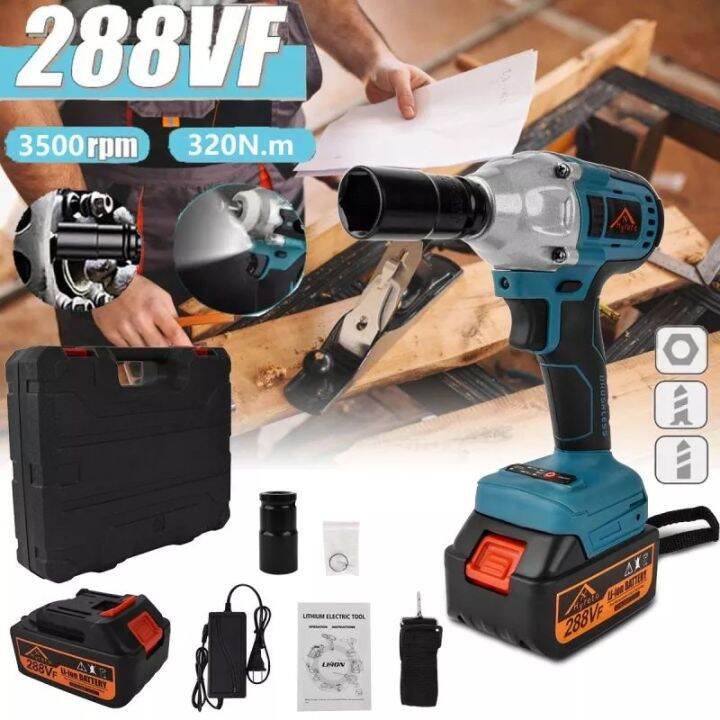 Vf Brushless Charging Cordless Electric Impact Wrench Lithium