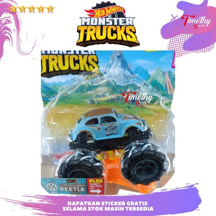 Hot Wheels Monster Trucks Truck 1963 VW Volkswagen Beetle Biru HWMT23