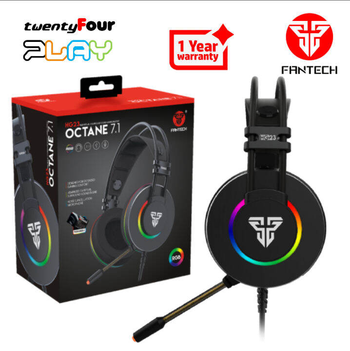 Fantech Rgb Headset Octane HG23 7 1 SURROUND Noise Cancelling Mic