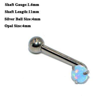 Pc Titanium Christina Vertical Hood Piercings Crystal Lip Rings Opal