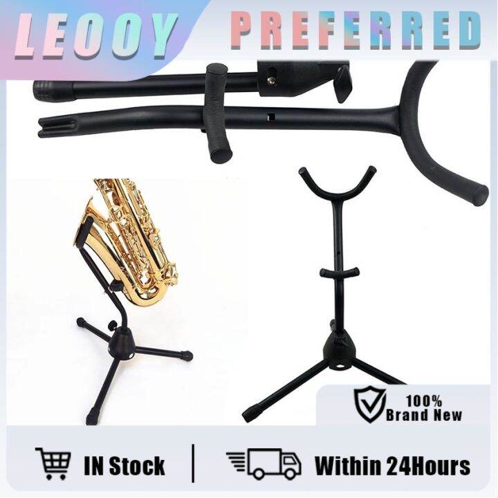 Foldable Metal Saxophone Stand Portable Alto Sax Rack Saxrack For Tenor