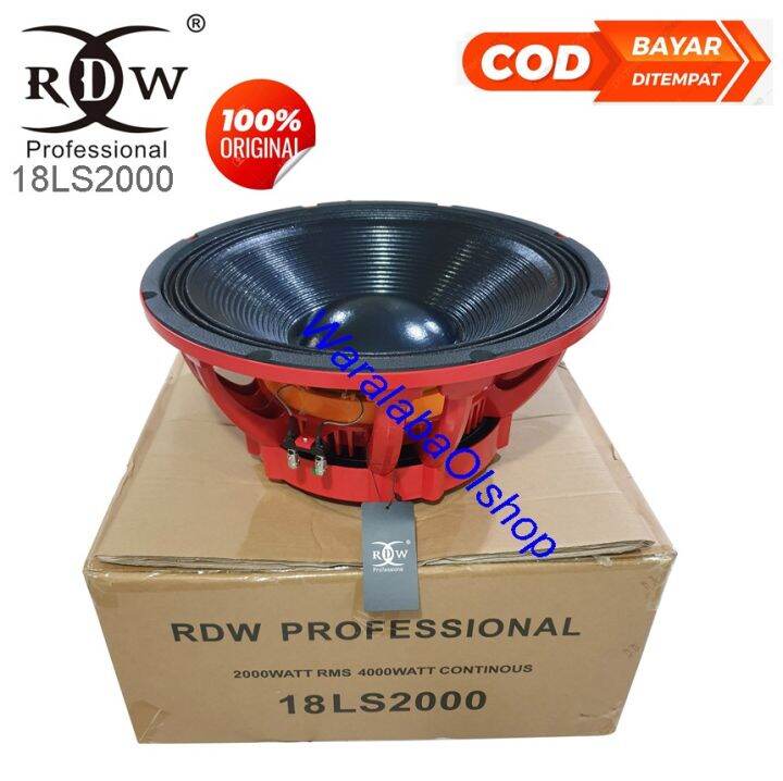 Speaker Komponen Rdw Ls Transducer Inchi Subwoofer Lazada