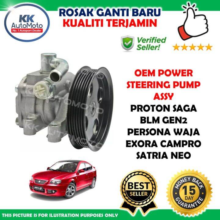 Oem Power Steering Pump Assy Stereng Pam Proton Saga Blm Gen Persona