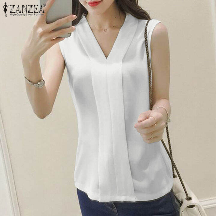 Celmia Zanzea Korean Style Womens Business Casual Blouse Formal Work