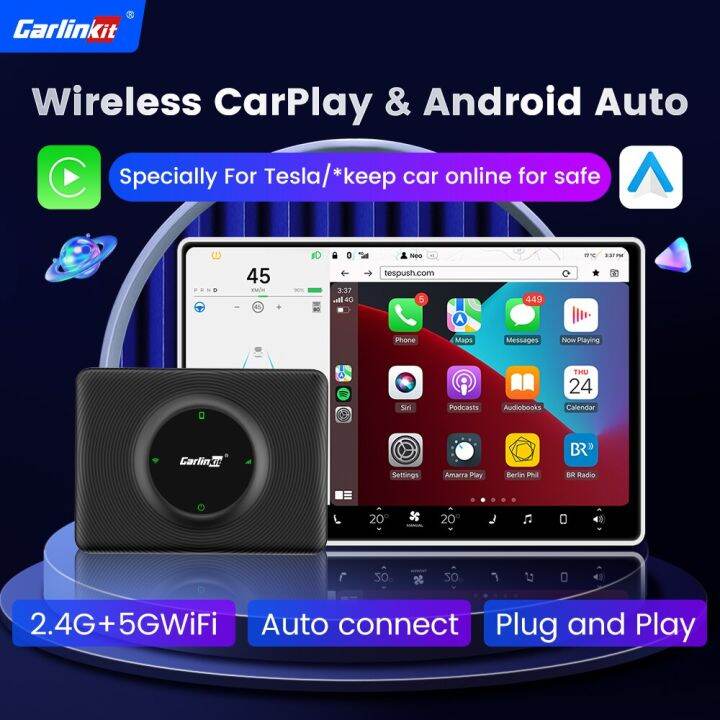 Wireless Carplay Android Auto For Tesla Carlinkit T C Apple Carplay