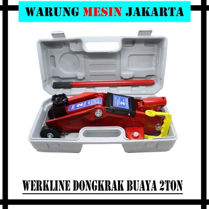 Werkline Dongkrak Buaya Ton Hidrolik Hydraulic Floor Jack Model