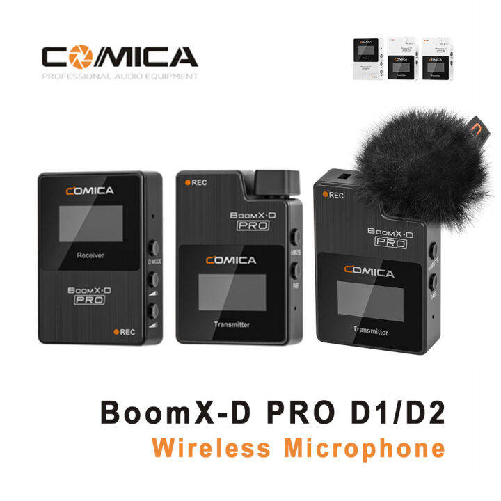 Comica BoomX D PRO D2 Wireless Microphone Professional Mic Transmitters