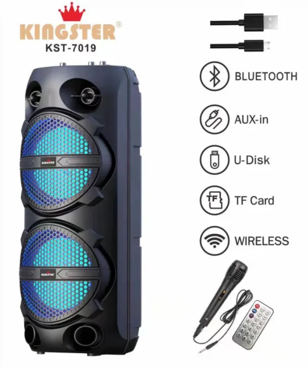 Kst W Portable Bluetooth Wireless Big Bass Sound System