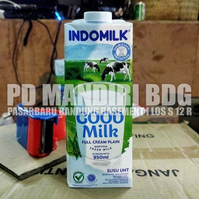 INDOMILK GOOD MILK FULL CREAM PLAIN 950 ML Lazada Indonesia