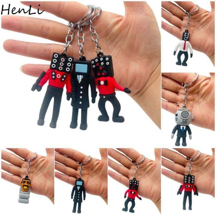 Henli Skibidi Toilet Anime Skibidi Toilet Keychain Tv Man Camara Man