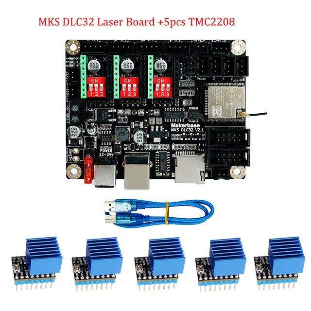 Mks dlc32 Bảng điều khiển 32Bits ESP32 GRBL offline điều khiển TS35 r