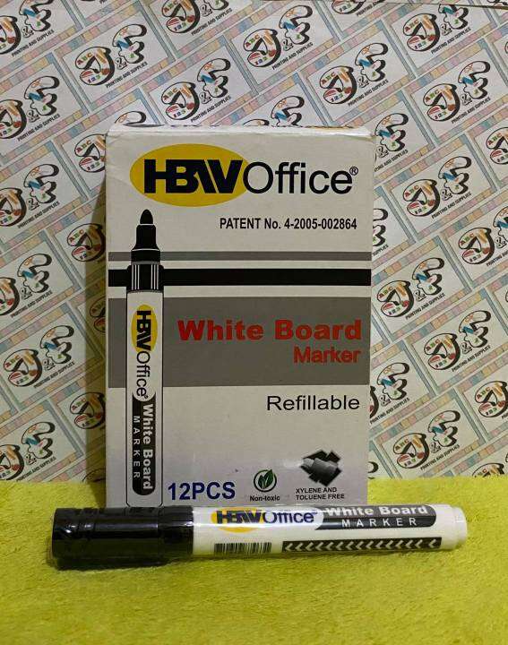 HBW Whiteboard Marker Black Refillable Lazada PH