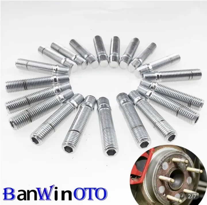 Pcs Set Extended Wheel Studs Conversion Tall Lug Bolts Screw