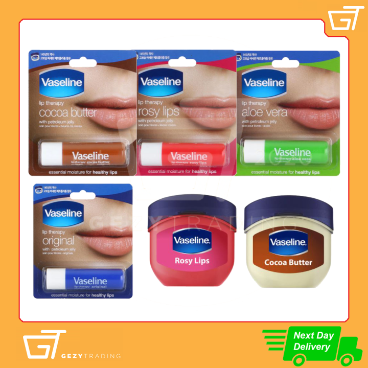 Vaseline Lip Therapy Stick 4 8g Mini 7g Original Cocoa Butter Rosy