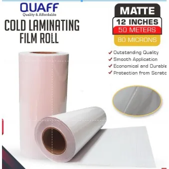 12inches Cold Laminating Film Photo Top Roll Glossy Matte Glitter