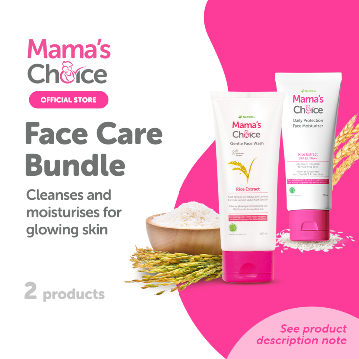 Glow Kit Face Care Bundle Mama S Choice Gentle Face Wash Daily