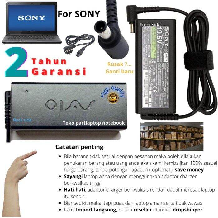 Adaptor Sony Vaio Sve Fgb Original Laptop Charger Lazada Indonesia