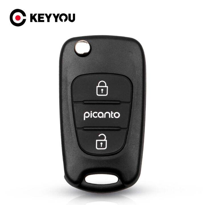 Keyyou Flip Remote Key Shell Fob For Hyundai For Kia K K Picanto Car