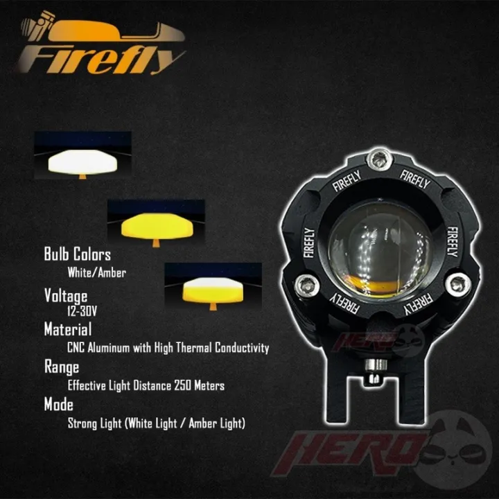 Mini Driving Light V5 4 Whires High And Low Yellow And White Color