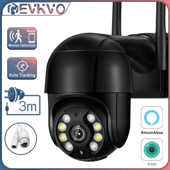 EVKVO With Alexa 5MP XMeye Full Color Night Vision Waterproof H 265 PTZ