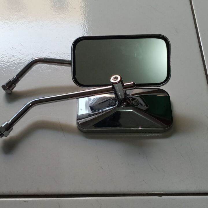 Spion Kotak Clasic Crome Kaca Bening Retro Drat Honda Lazada Indonesia