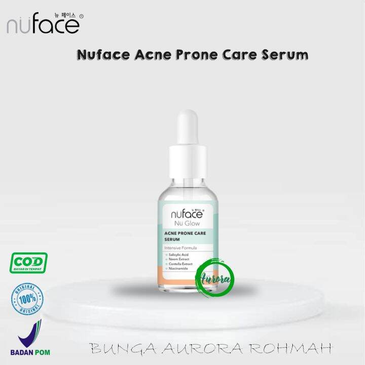 Nuface Nu Glow Acne Prone Care Serum 20ml Lazada Indonesia